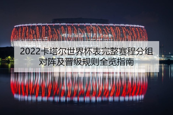 2022卡塔尔世界杯表完整赛程分组对阵及晋级规则全览指南