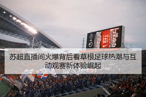 苏超直播间火爆背后看草根足球热潮与互动观赛新体验崛起