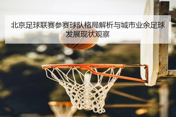 北京足球联赛参赛球队格局解析与城市业余足球发展现状观察